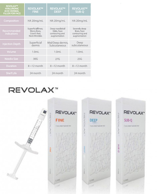 Verband feines tiefes unter--q Hyaluronsäure-Kreuz Revolax Hautfüller 1.1ml