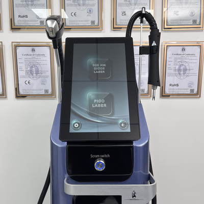 2 in 1 Laser Tattoo Entfernung Maschine Laser Augenbrauen Entfernung Ausrüstung mit 15,6 Zoll Bildschirm