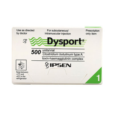 Bestelle Botox Dysport 500iu, um die Stirnrunzeln zu reduzieren.