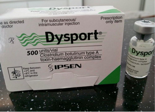 Dysport 500 Einheiten Botulinumtoxin zur Behandlung von Falten
