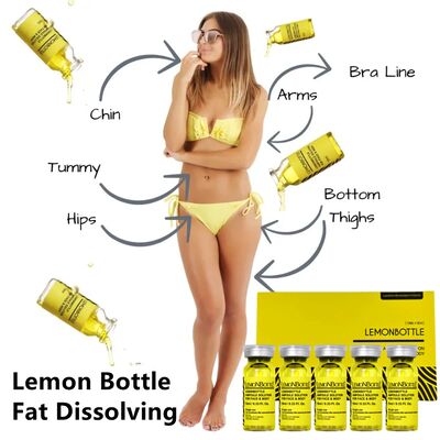10ml Lemon Bottle Lipolytic Injection for Effective Fat Reduction