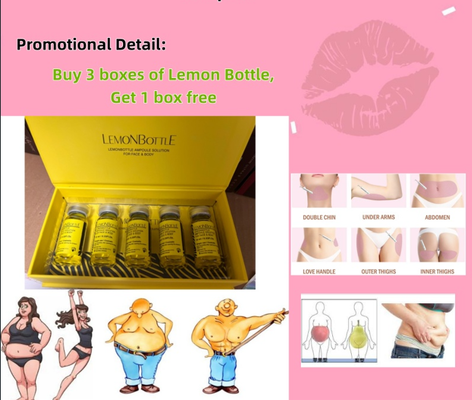 10 ml pro Durchstechflasche Fettlöscher Zitronenflasche Lipolytische Lösung