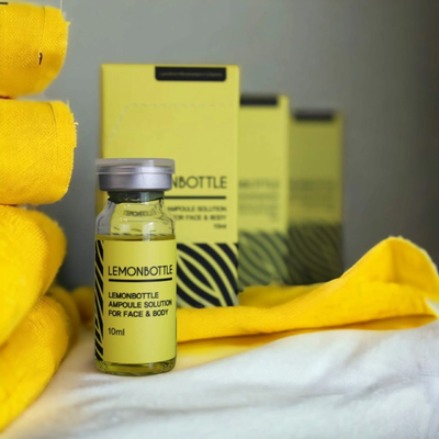 Zitronenflasche zum Abnehmen mit lipolytischer Lösung für Doppelkinn und Bauch