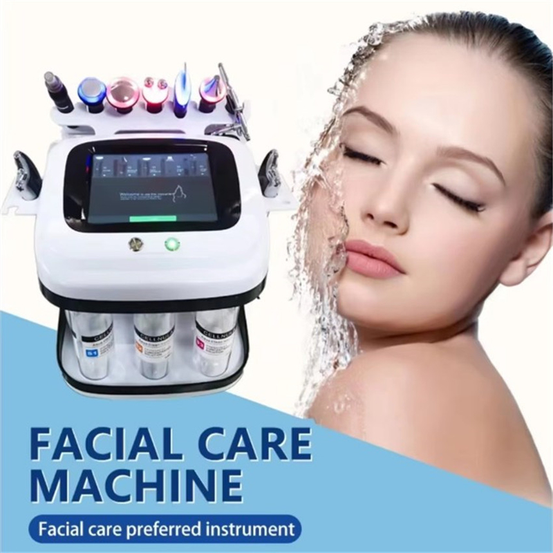 11 in 1 Multifunktionales Hydra Dermabrasion Gesichtsmaschine Schwarze Perle Gesichtsreinigung Hautpflege Gerät