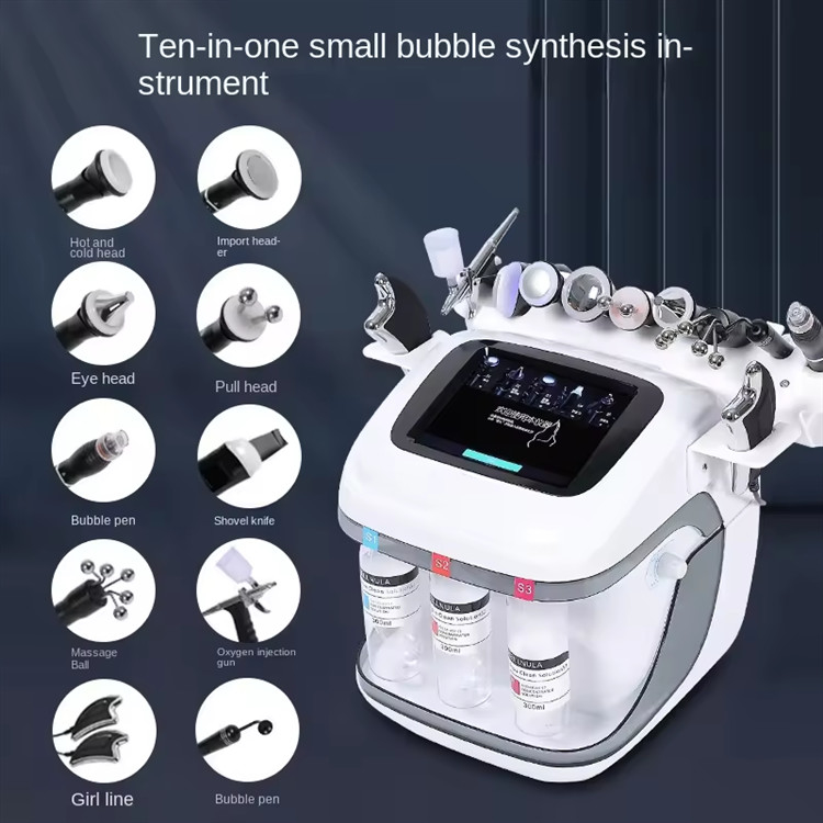 Neue Einführung Schwarze Perle 10 in 1 Hydra Peeling Maschine Mikrodermabrasion Maschine Gesichts Spa Mikrotouch Hydra Hautpflege