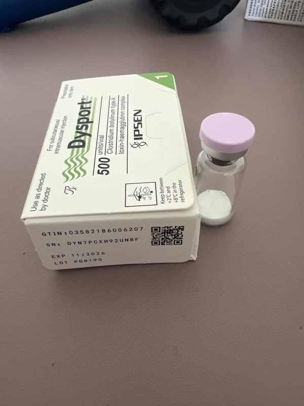 Kosmetische Dysport 500 Einheiten 1 Durchstechflasche Pulver zur Lösung Ankunft bei 2-8°C