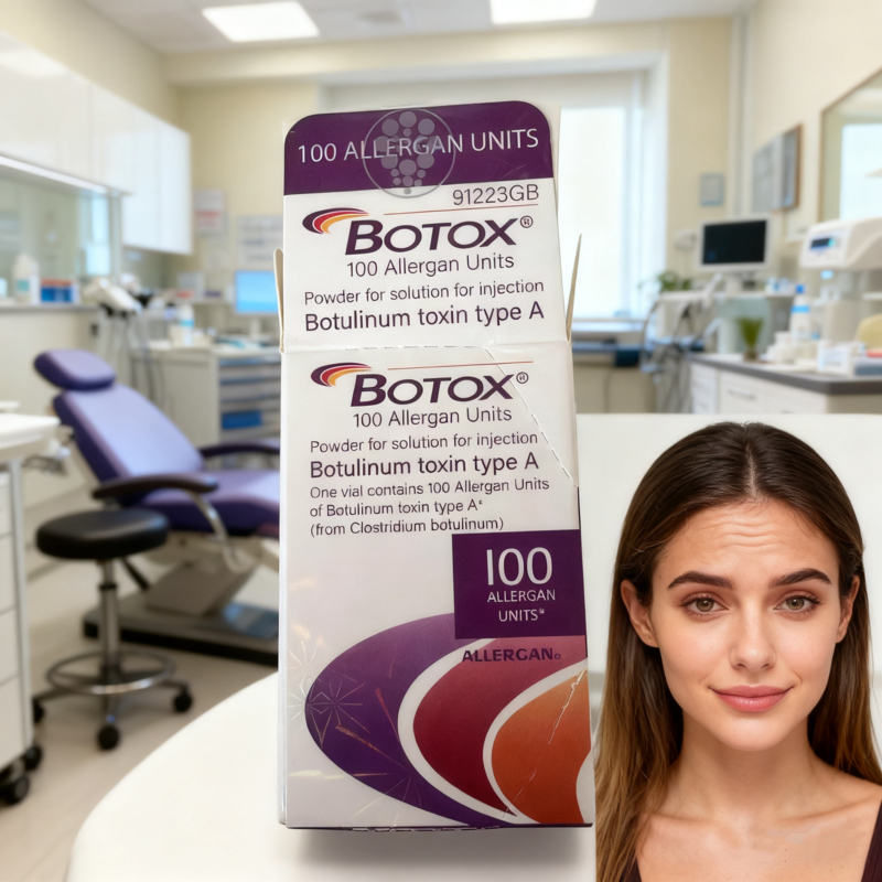 Allergan Injectable Botox 100u für das Gesicht (onabotulinumtoxinA Typ A) zur Verbesserung von Gesichtsfalten