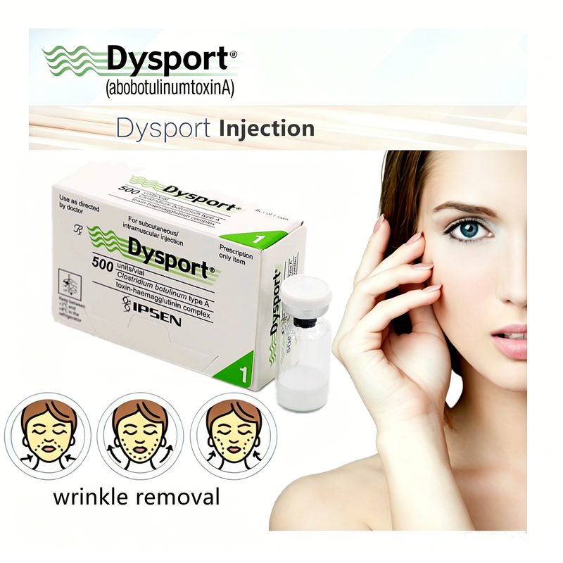Medizinische Dysport-Injektion, zuverlässige ästhetische Behandlung zur Gesichtskonturierung und Faltenentfernung, Botulinumtoxin, 500 Einheiten