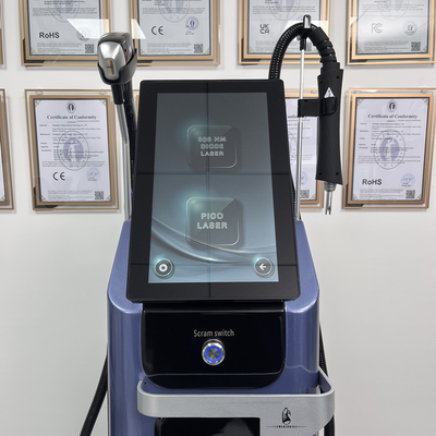 Diodenlaser-Haarentfernung Hautverjüngung Schönheitsmaschine Pico Laser 2 in 1
